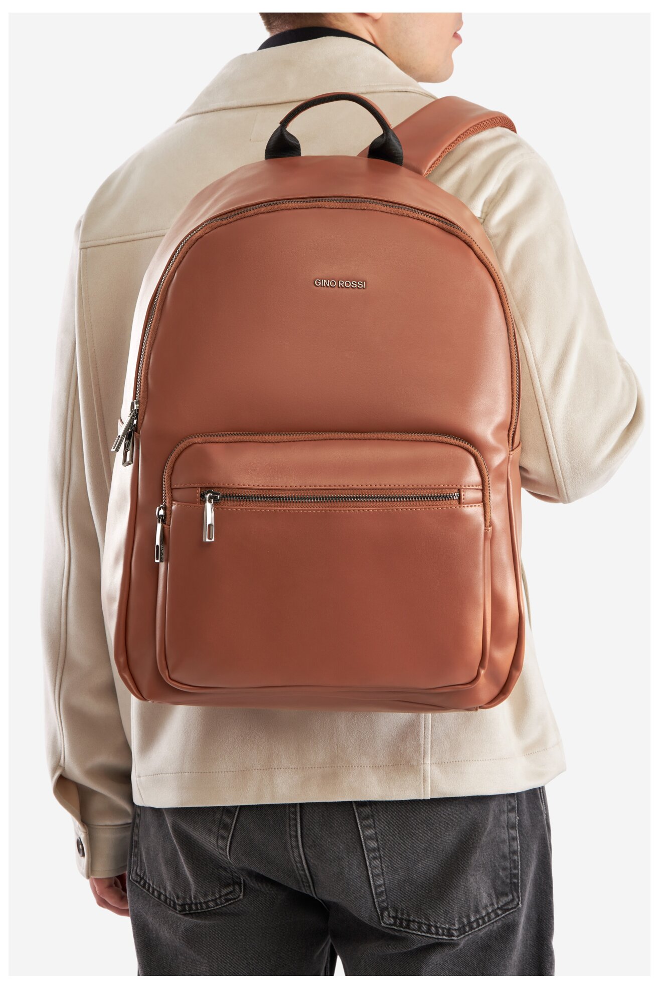 Plecak Gino Rossi GIN-K-018-CCC-06 Brązowy