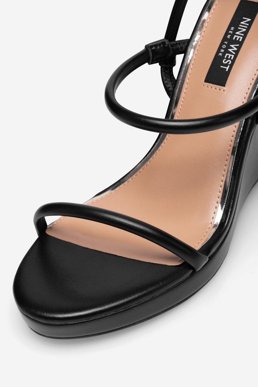 NINE WEST - Sandały na koturnie - 5905588559993