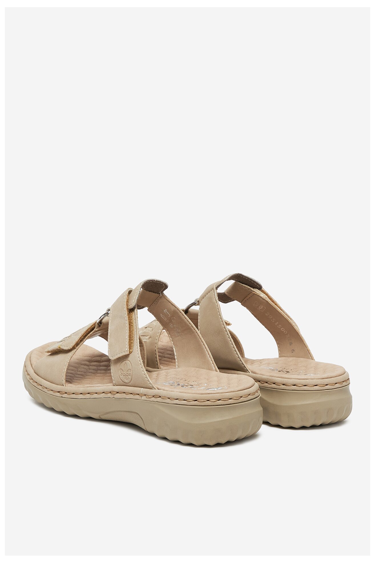 Klapki Rieker 60481-62 Beżowy jasny