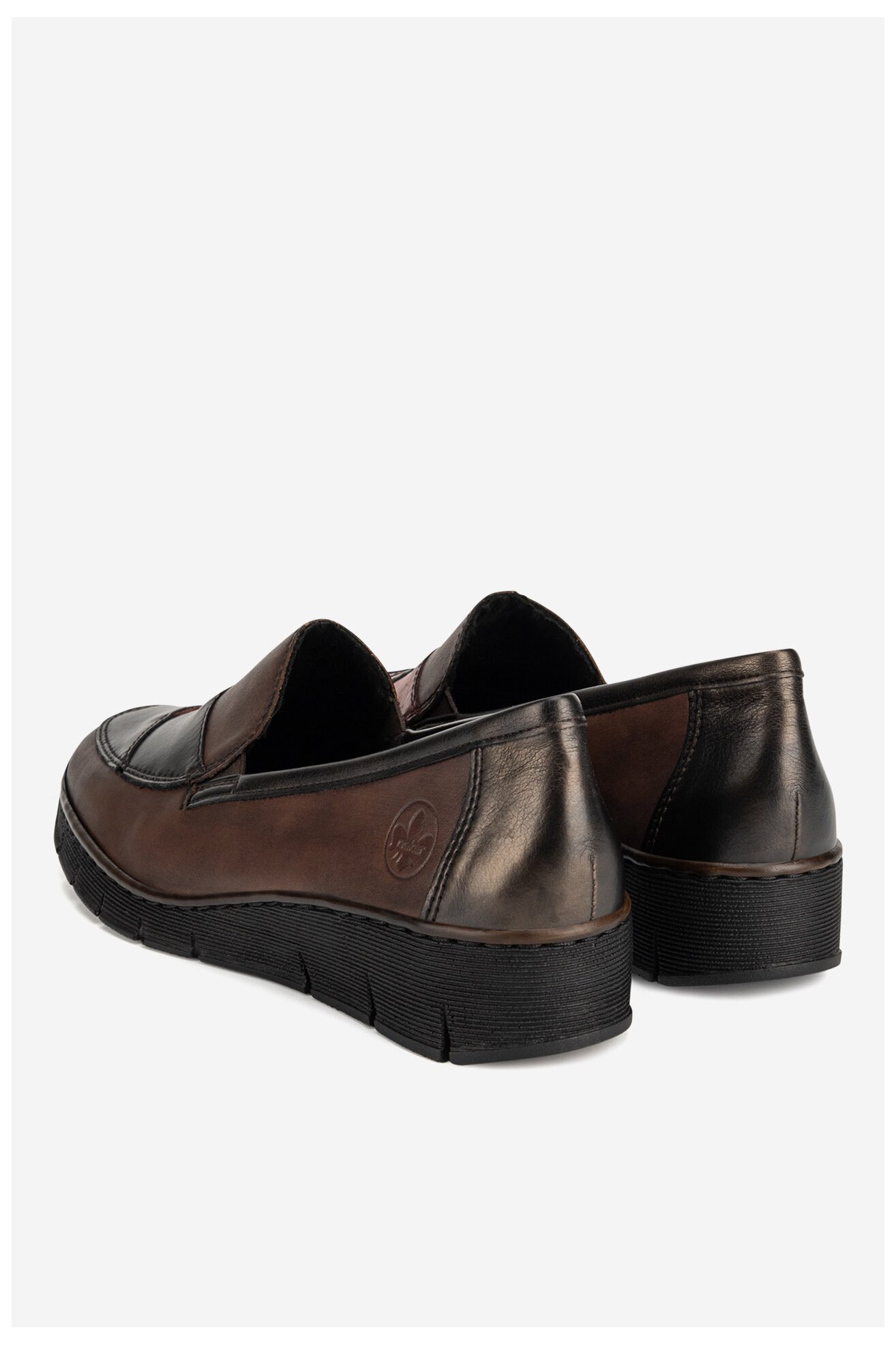 Półbuty Rieker 53785-25 Brązowy