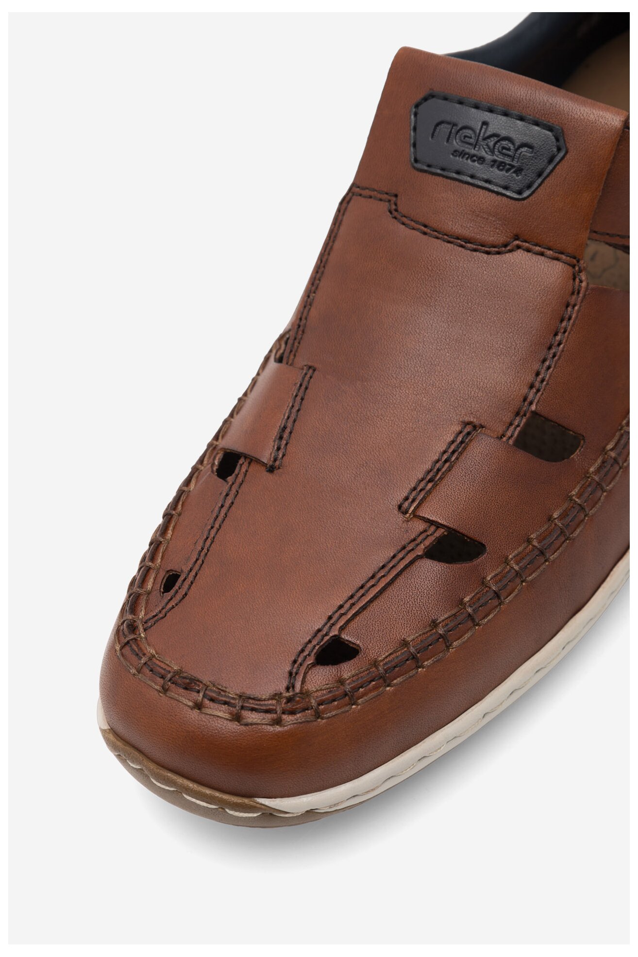 Polobotka Rieker 08838-24 HNĚDÁ