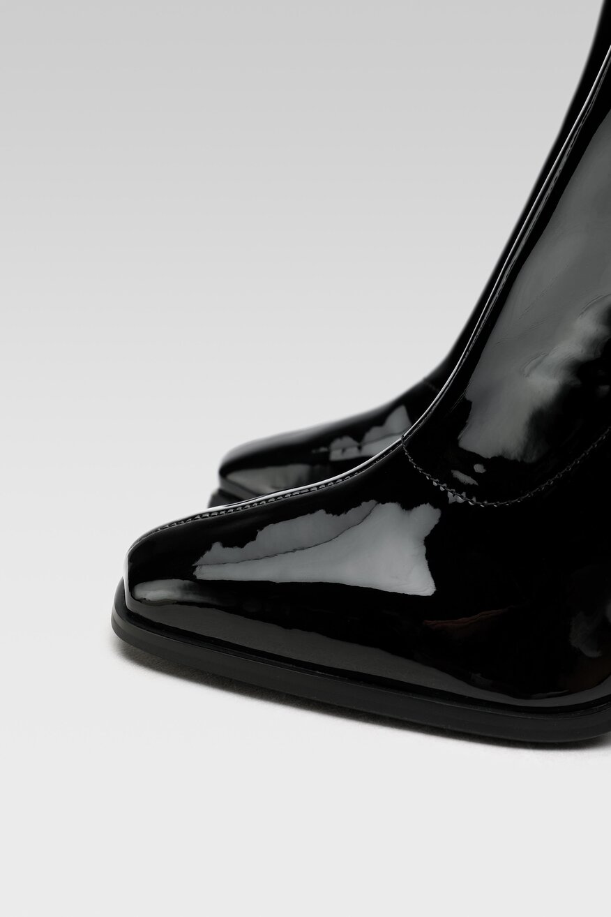 DeeZee - Botki skórzane na platformie - 5904862218731