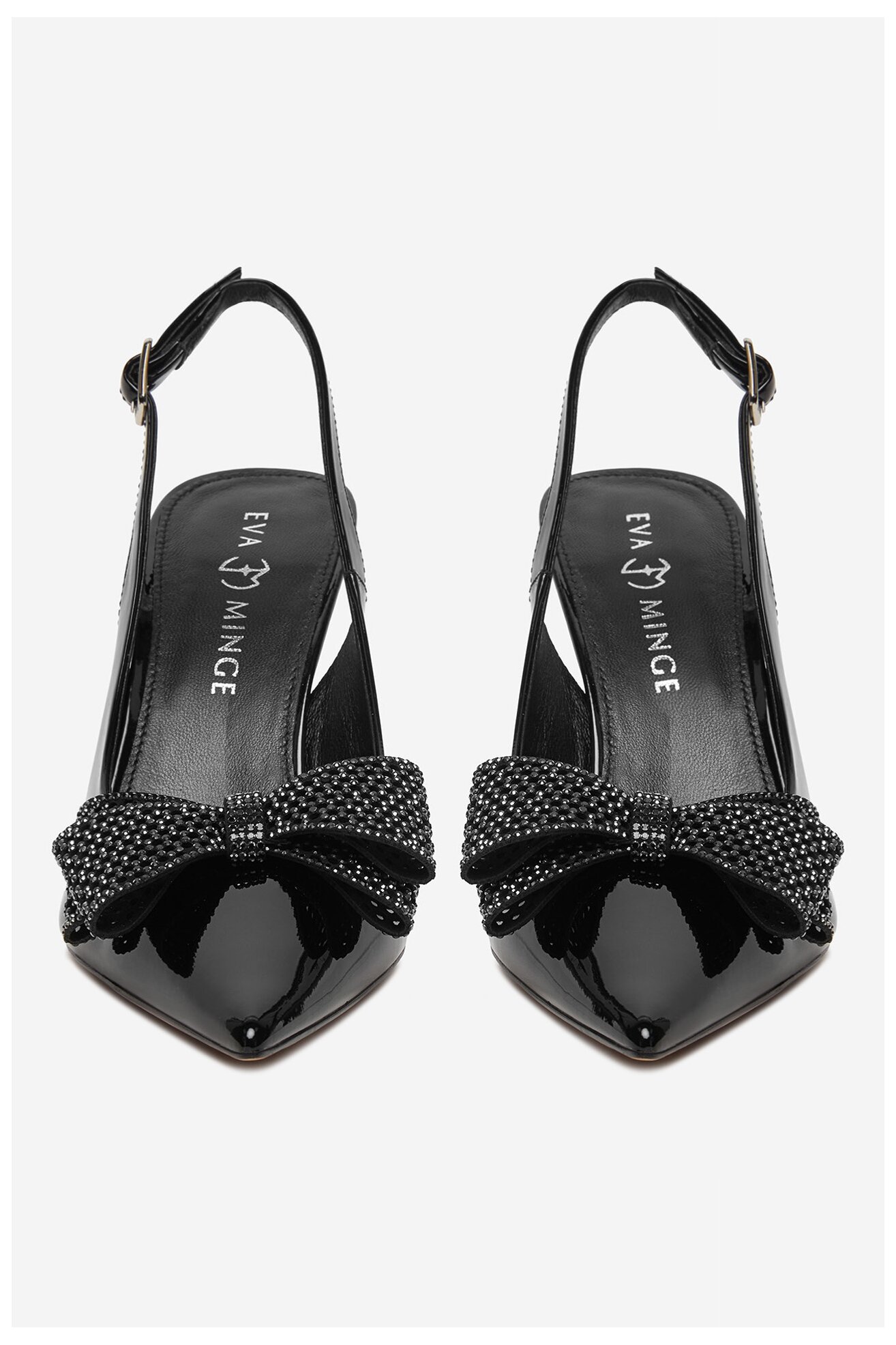 Czółenka EVA MINGE ANEMONE-V1892-56-1 Czarny