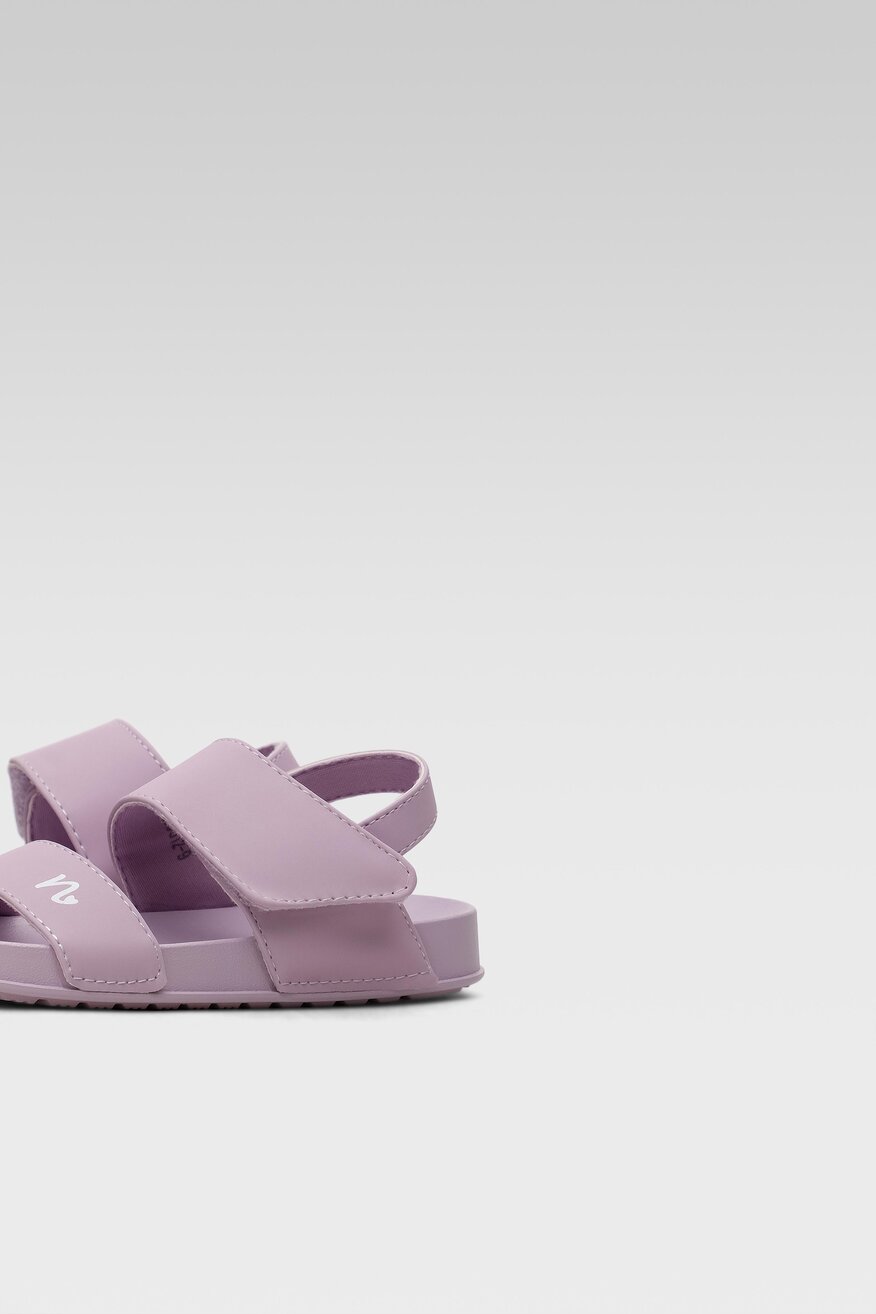 
                Nelli Blu - Sandały fioletowe na rzep - 5904248725143