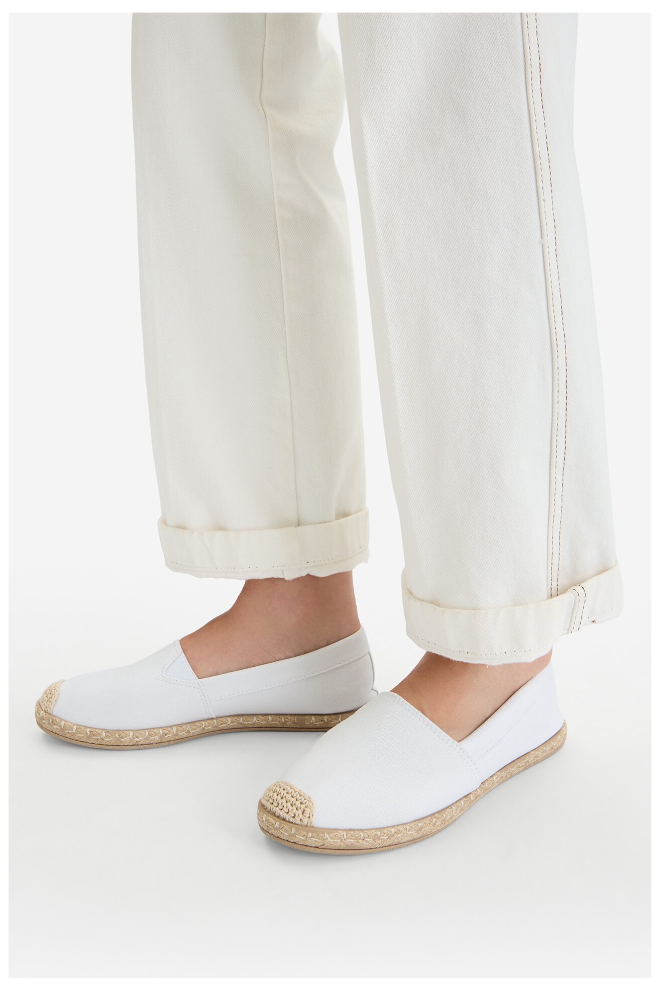 Espadryle Jenny CEO-WSK1609-20 Biały