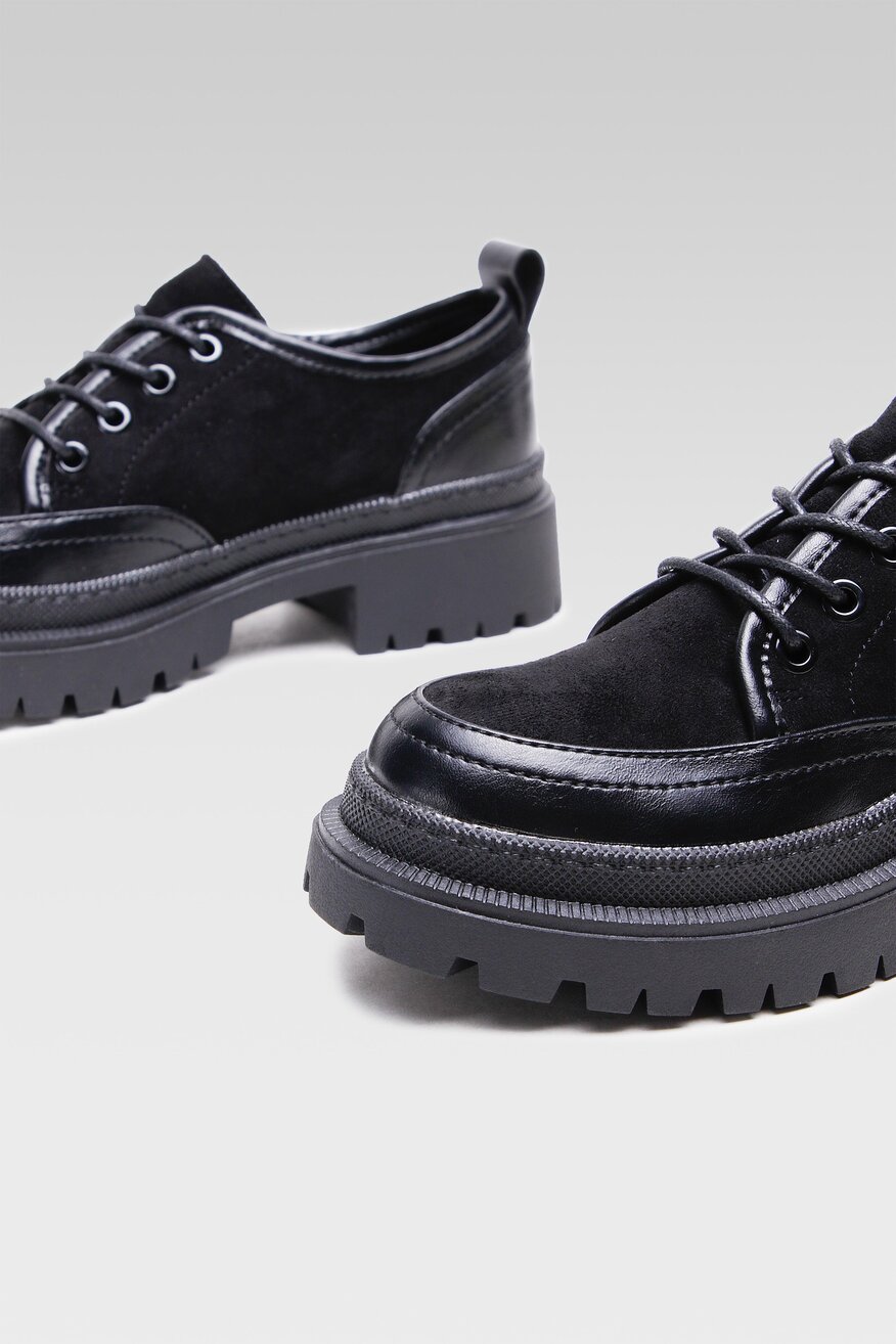 
                Jenny Fairy - Półbuty czarne sznurowane - 5904248168223