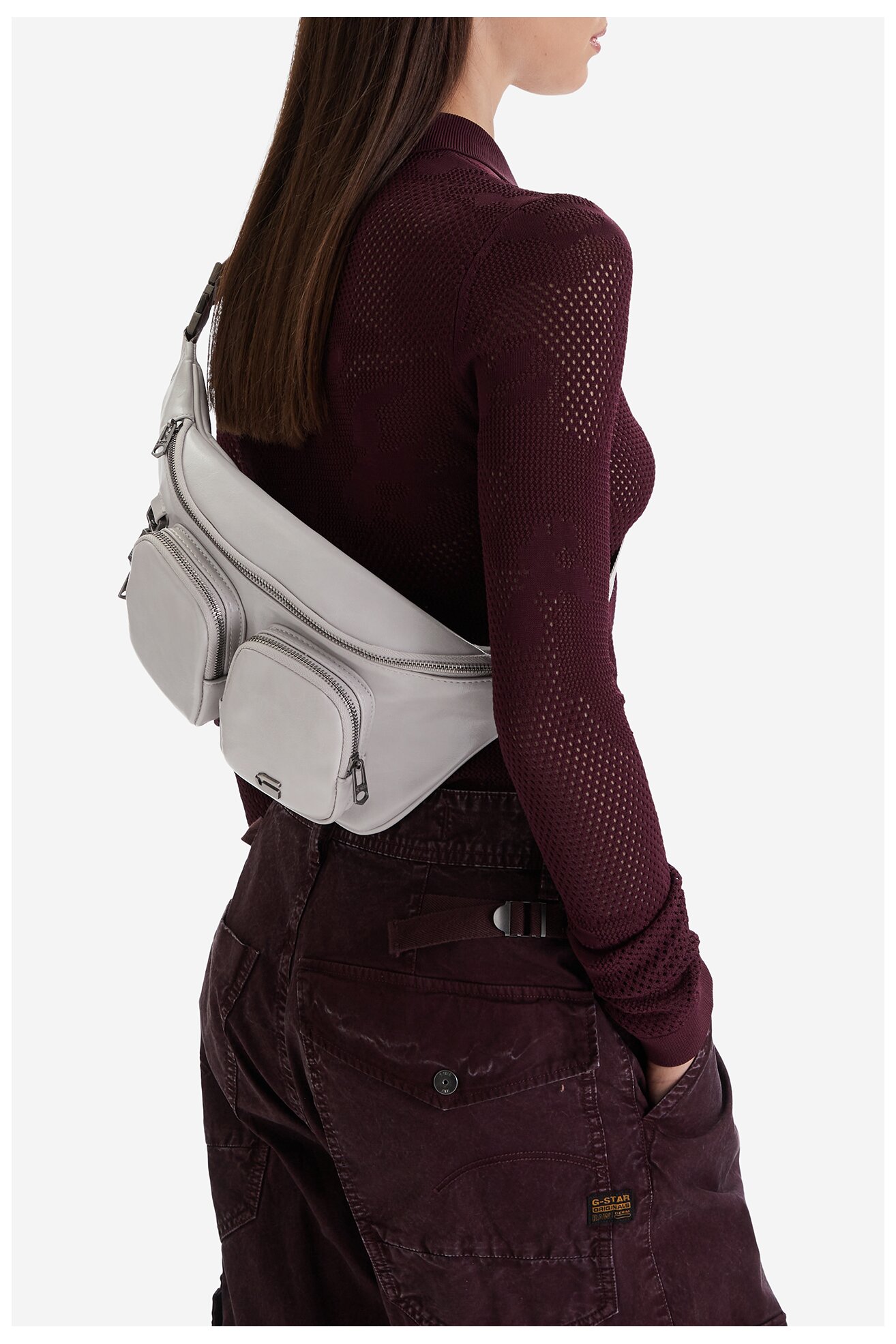 Сумка З Ремінцем G-STAR RAW EO-LDA8478 СВІТЛО-СІРИЙ