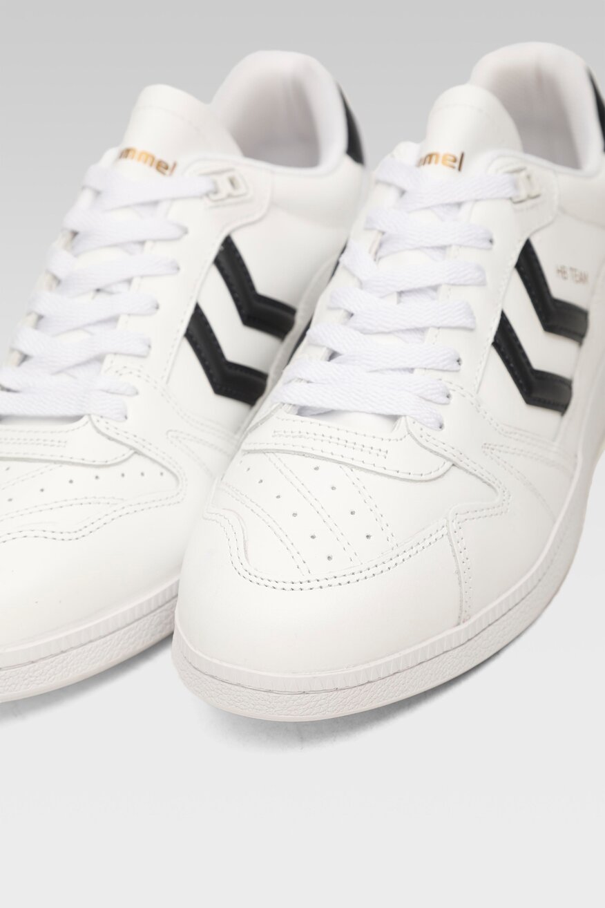 Hummel - Skórzane obuwie sportowe pastelowe - 5904248151638