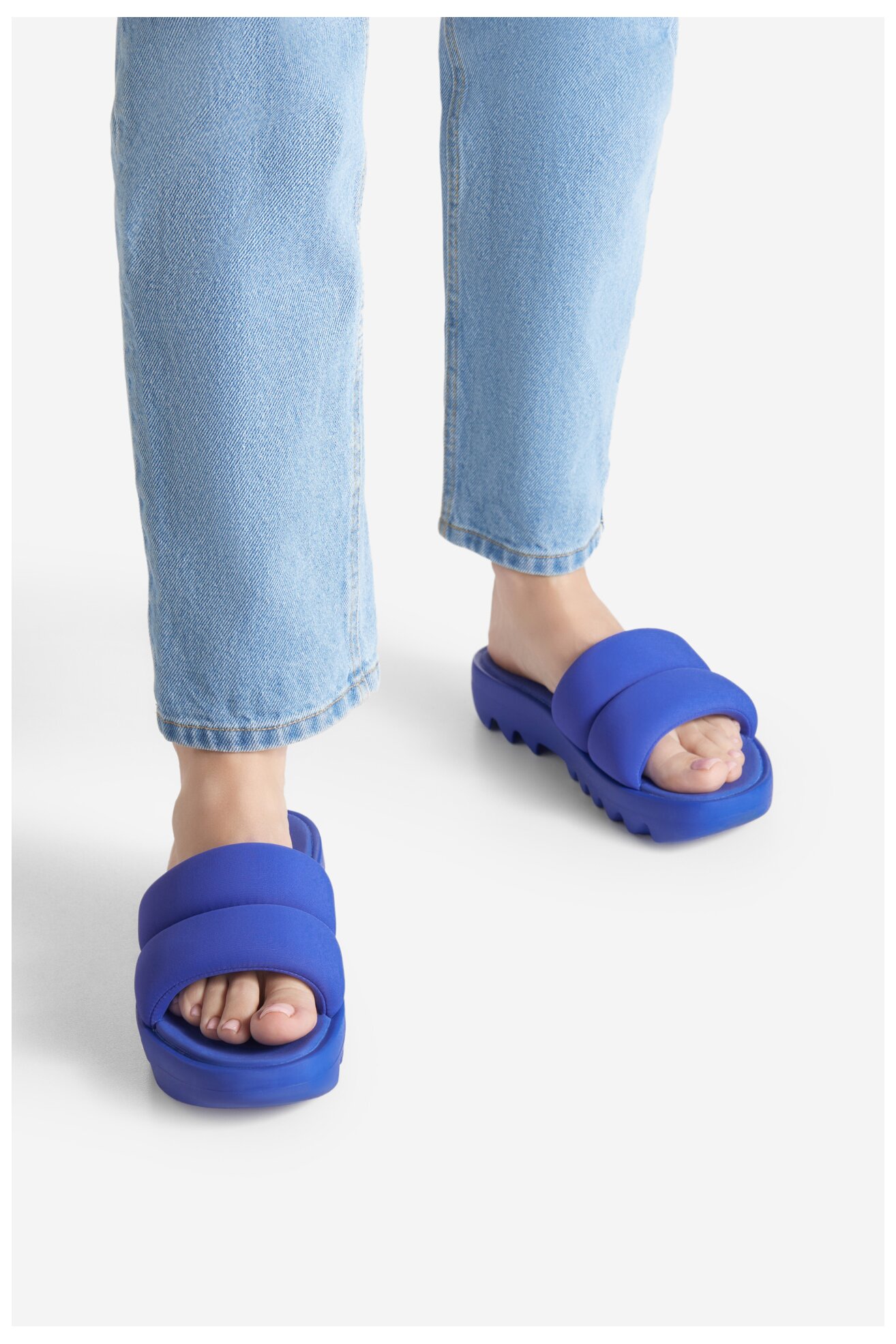 Klapki Reebok CARDI SLIDE HP2215 Fioletowy