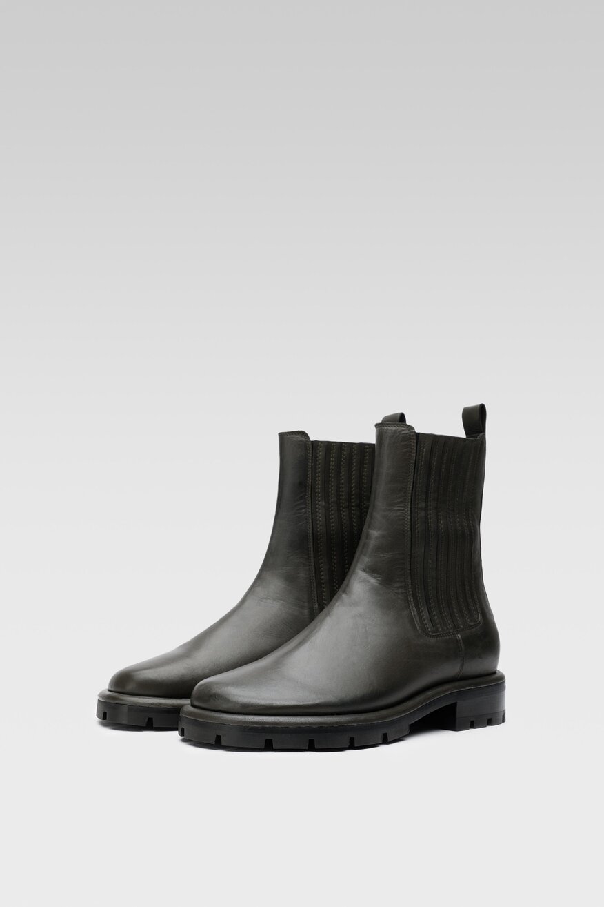 Gino Rossi - Skórzane botki srebrne - 5904862542423