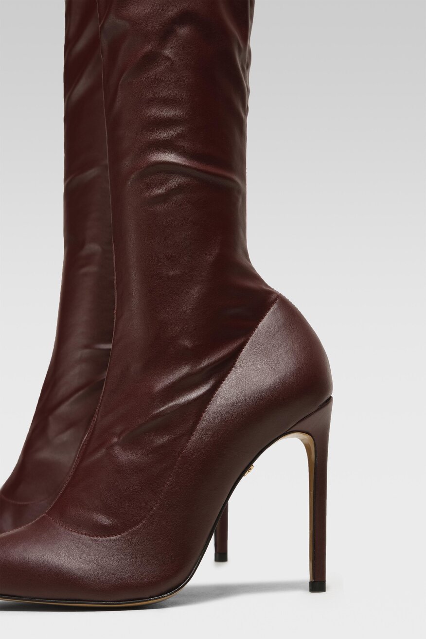 RAGE AGE - Kozaki bordowe - 2230032349107