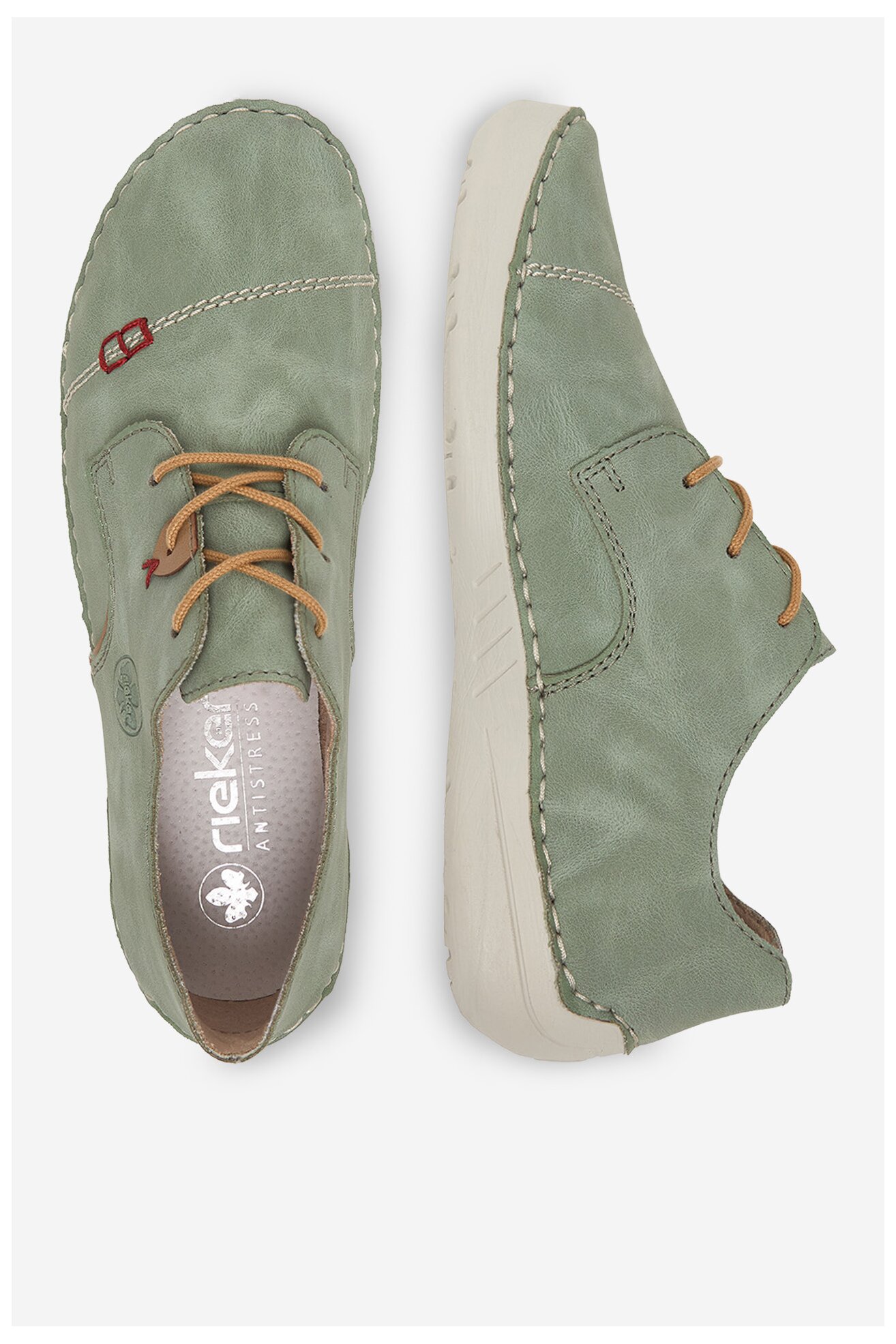 Половинки обувки Rieker CEO-52528-52 БЛЕДОЗЕЛЕН