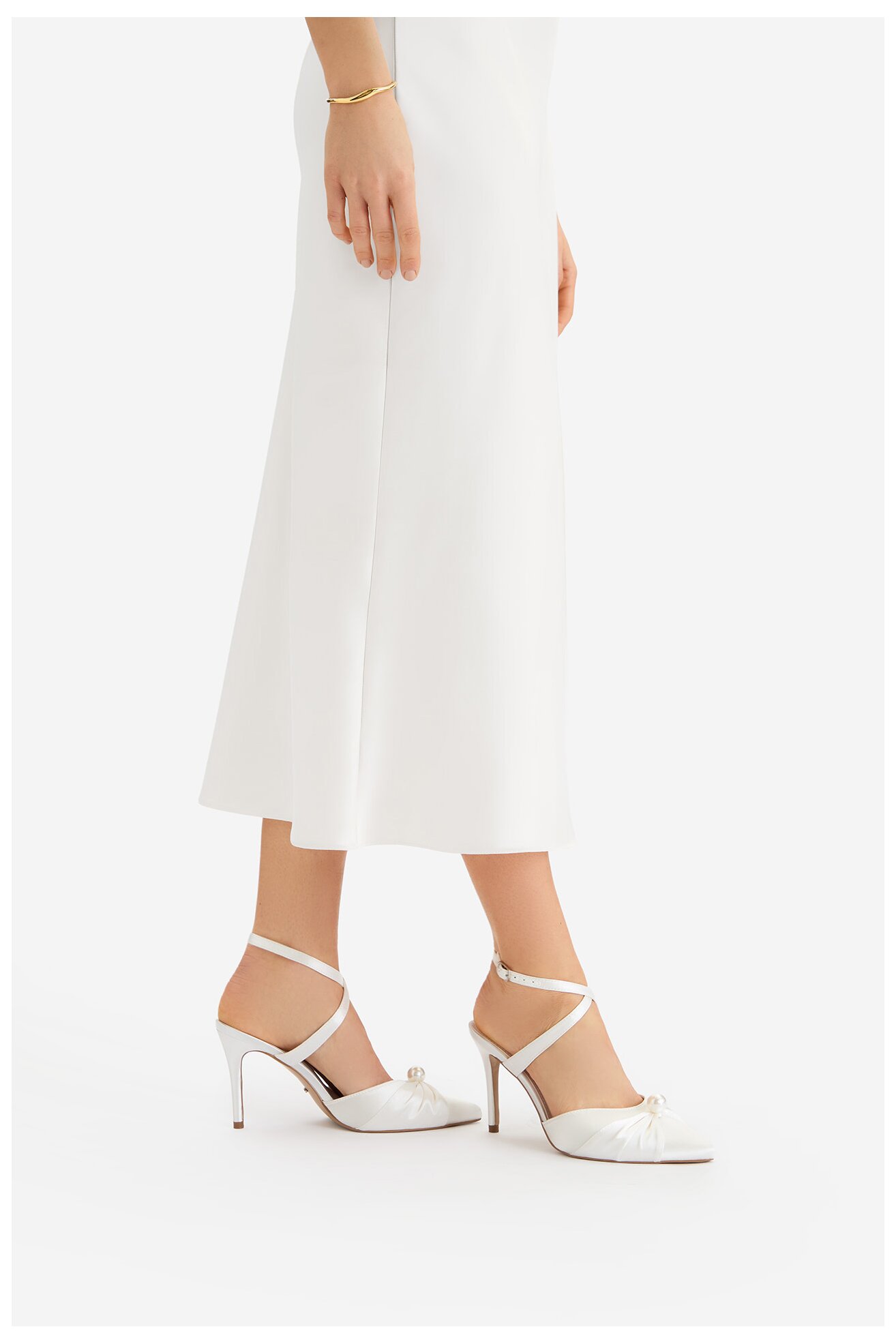 Czółenka DeeZee CEO-CD23029-13 Biały