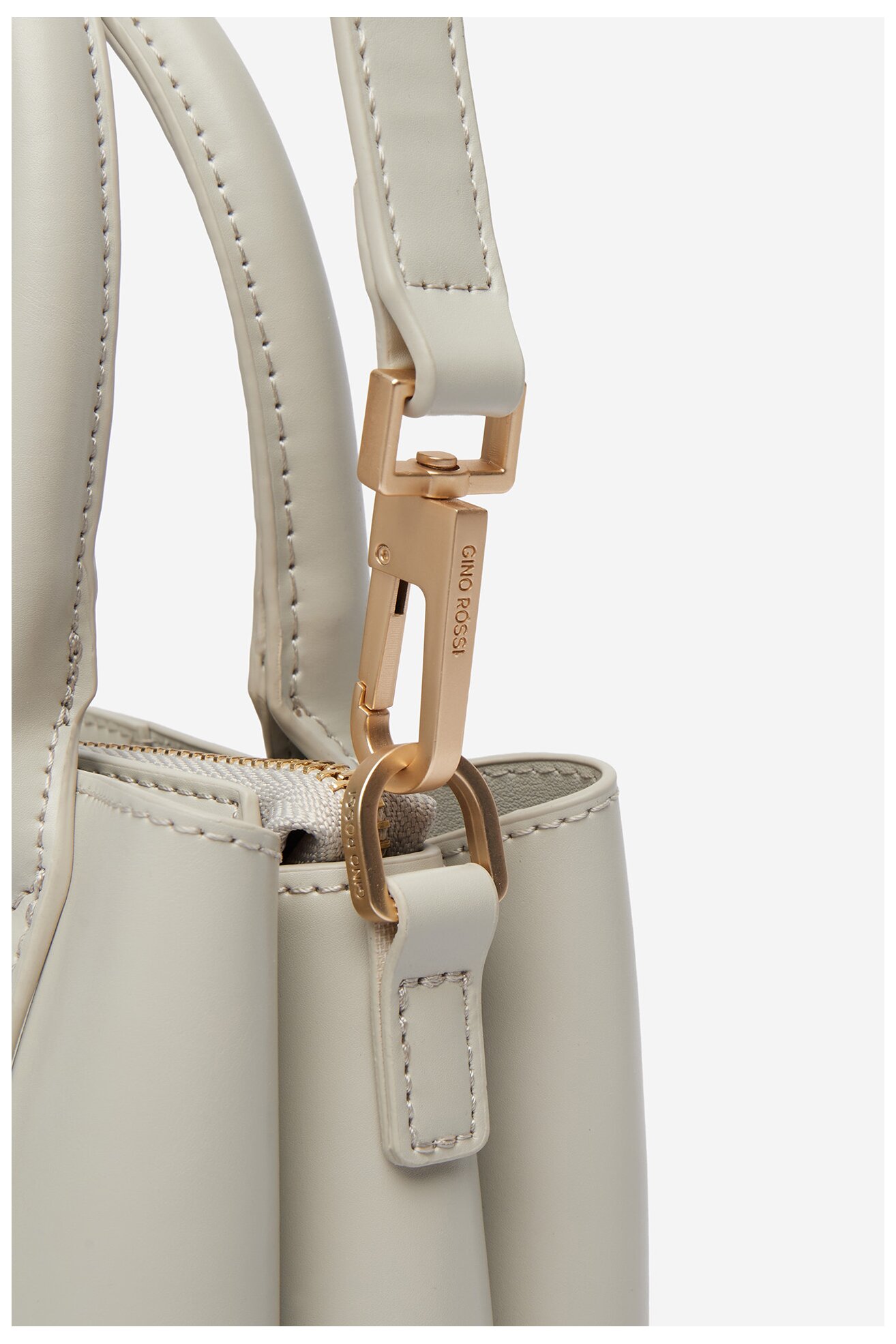 Дамска чанта Gino Rossi C-KY186 СВЕТЛОСИВ