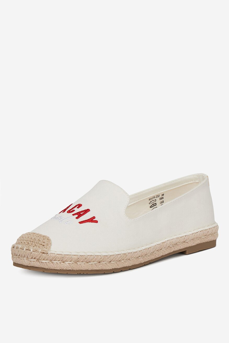 Espadrile DeeZee ALB - 5904410836080