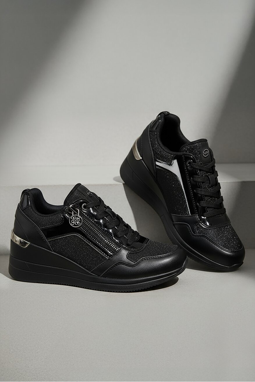 Sneakerși NINE WEST NEGRU - 5906751408162