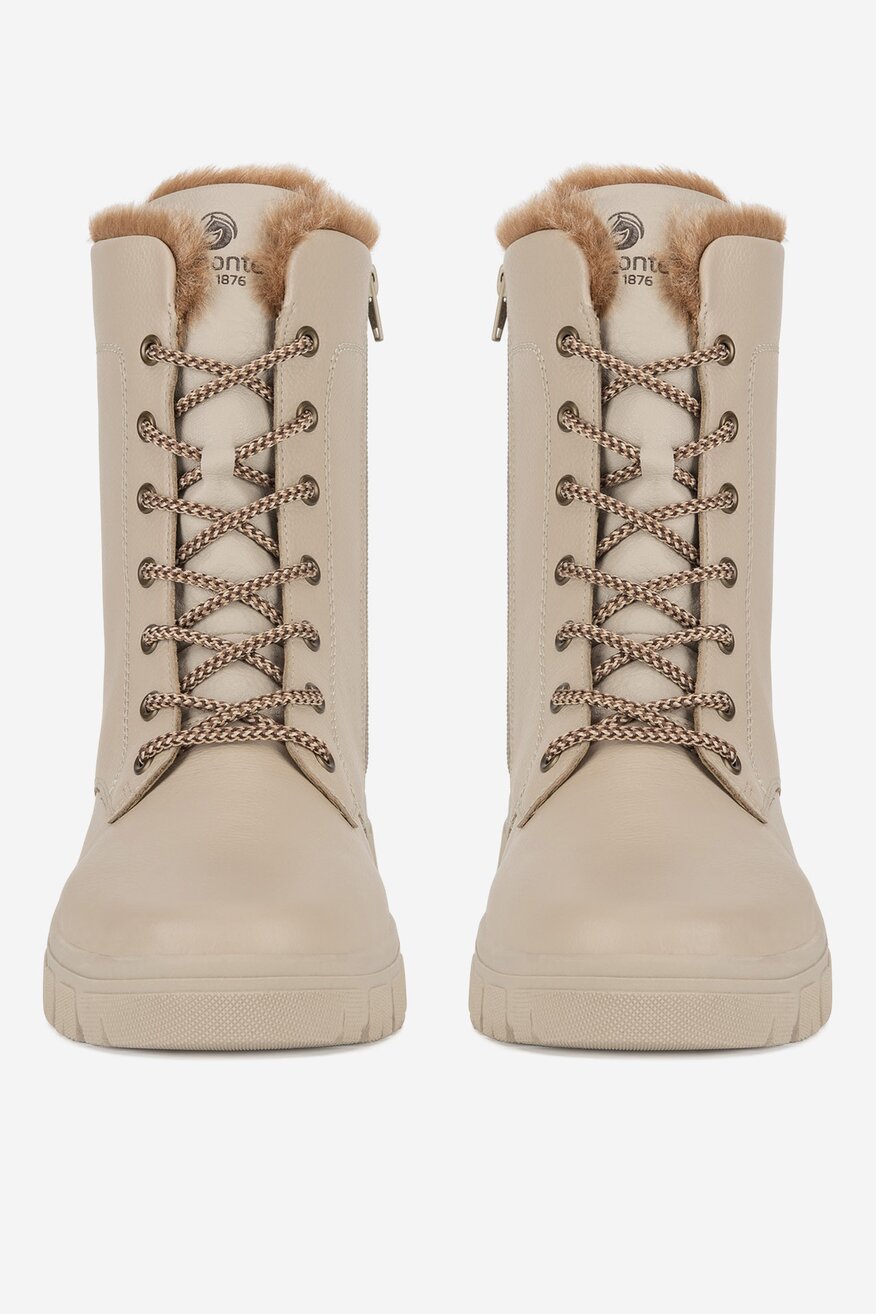 Remonte - Trzewiki skórzane ocieplane - 2230068908835