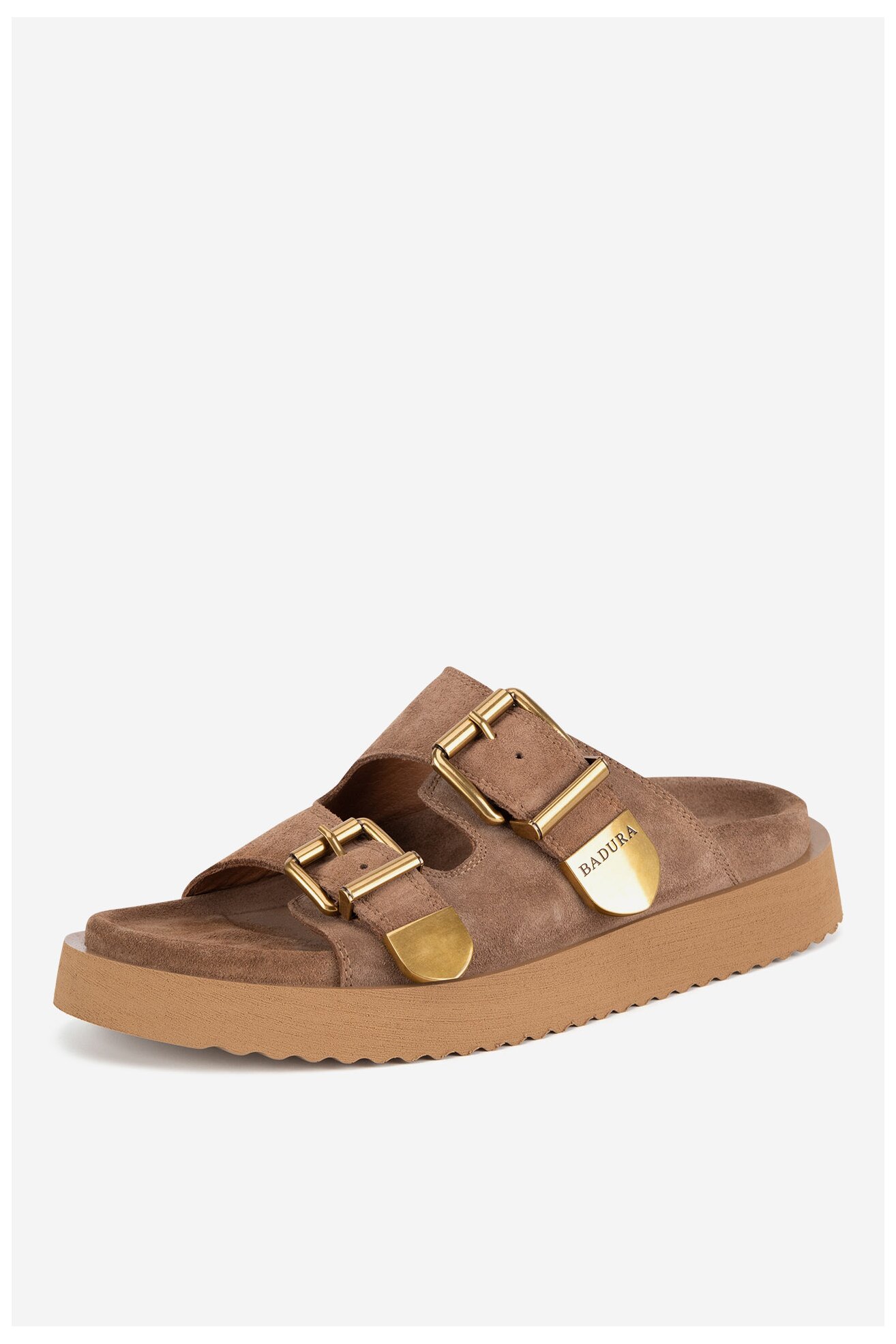 Șlapi Badura CYCLAMEN-80033-25 BEJ ÎNCHIS