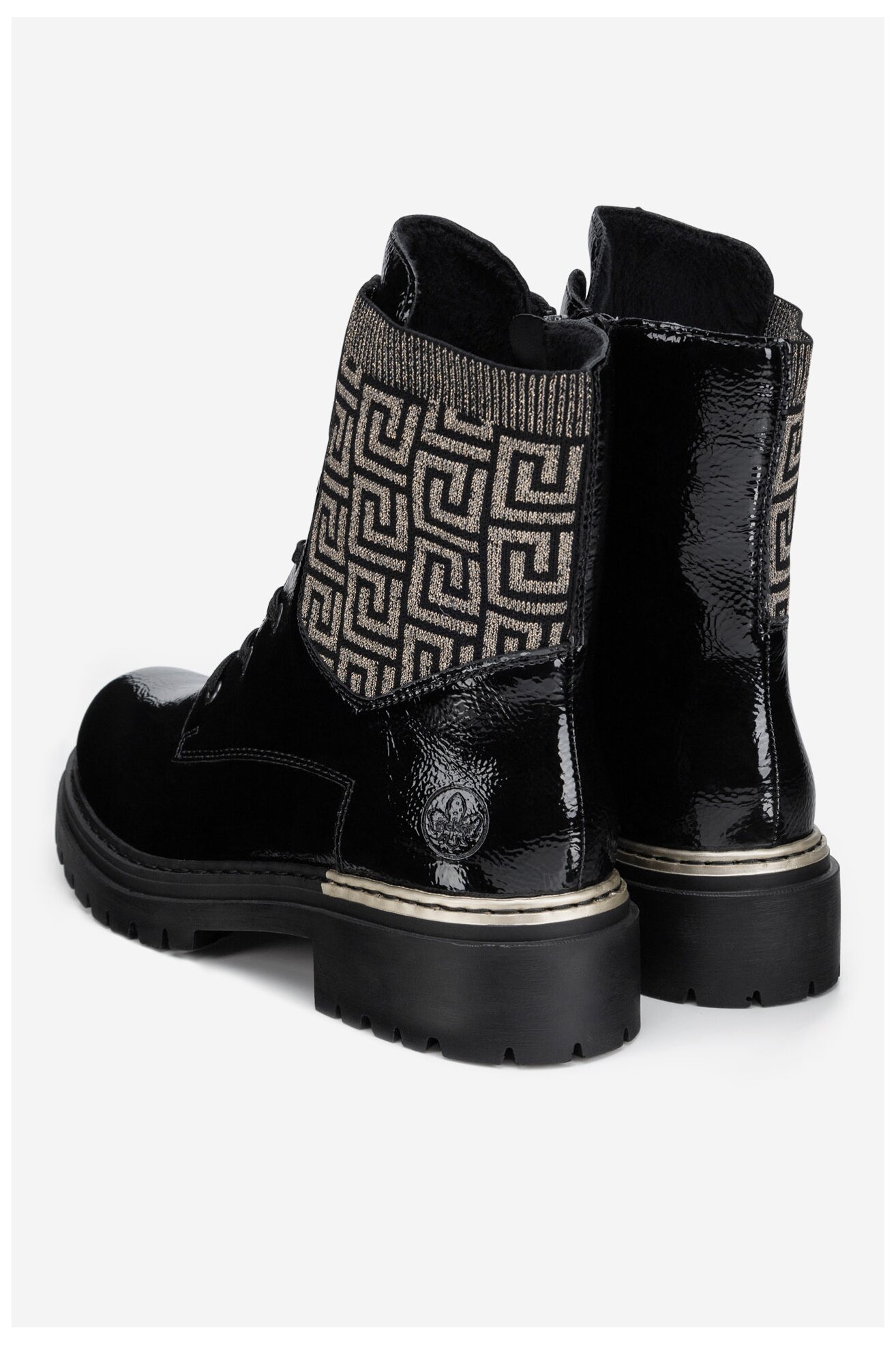 Csizma Rieker 72607-00 FEKETE