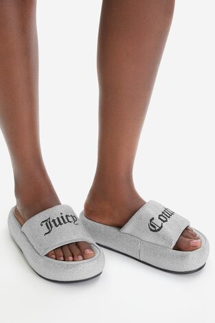 Papuče Juicy Couture CEO-WSS21515-04 SREBRNA