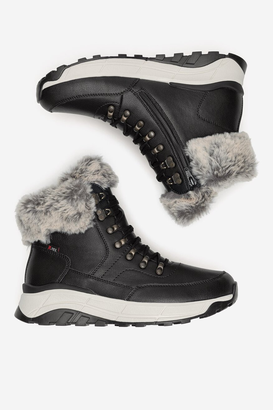 Rieker Revolution Lifestyle - Trzewiki skórzane ocieplane - 2230062961881