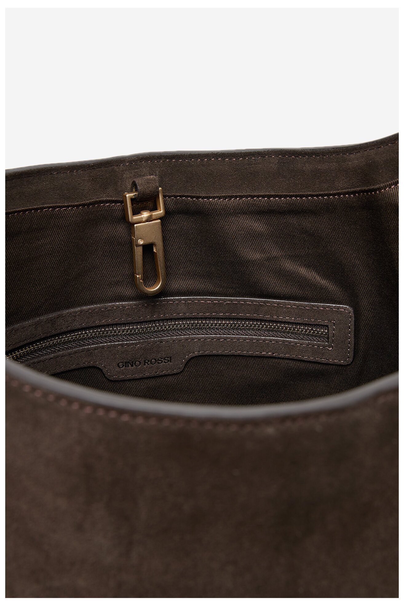 Сумка З Ремінцем Gino Rossi EO-LAILA513-113-1 ТЕМНО-КОРИЧНЕВИЙ