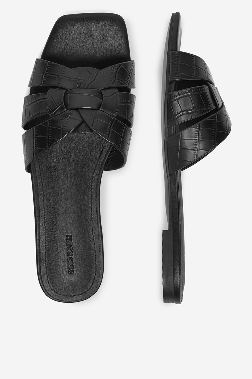 
                Gino Rossi - Klapki skórzane - 5907964052067