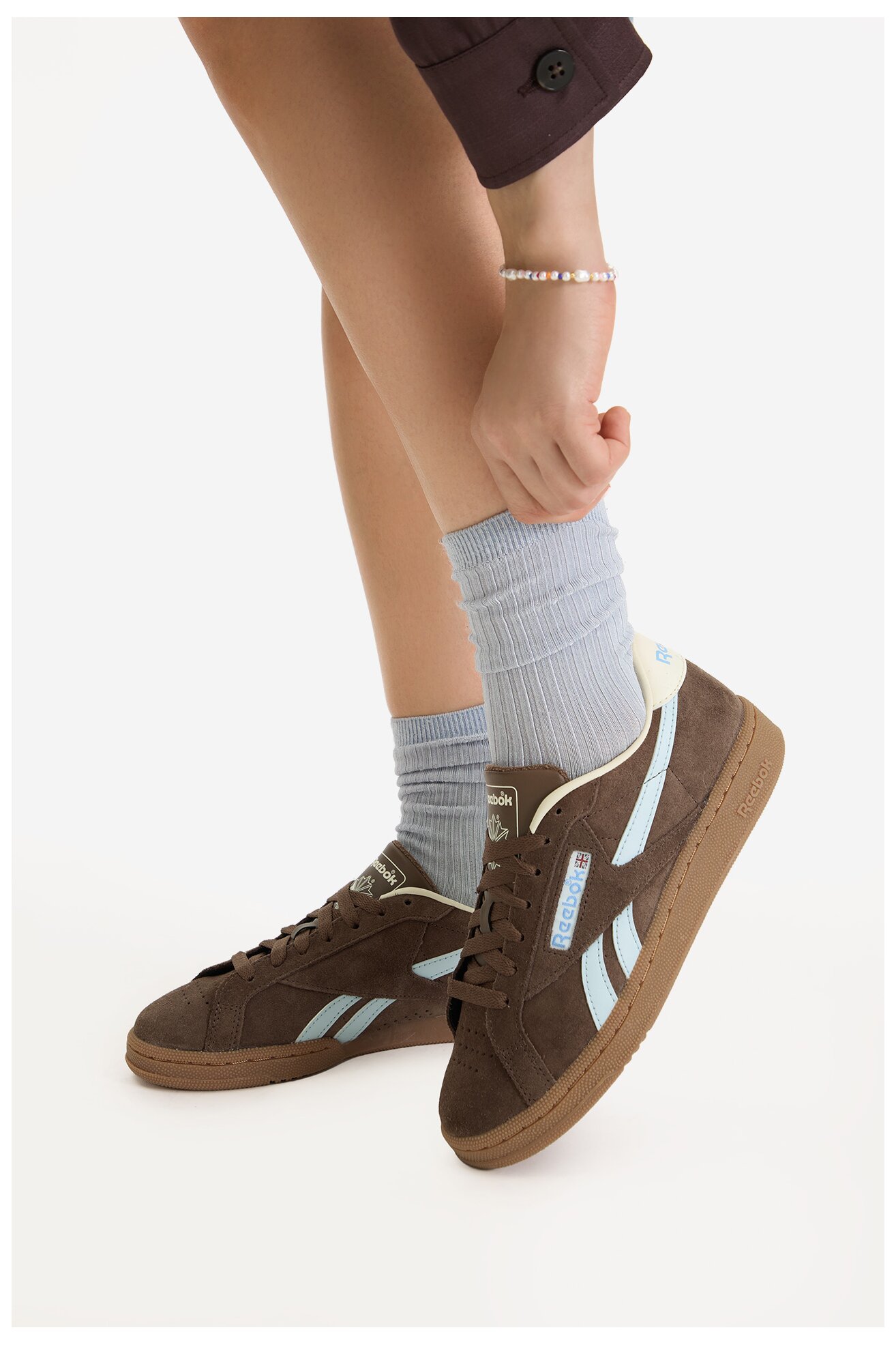 Спортни обувки Reebok EO-CLUB C GROUNDS UK 100244642 КАФЯВ