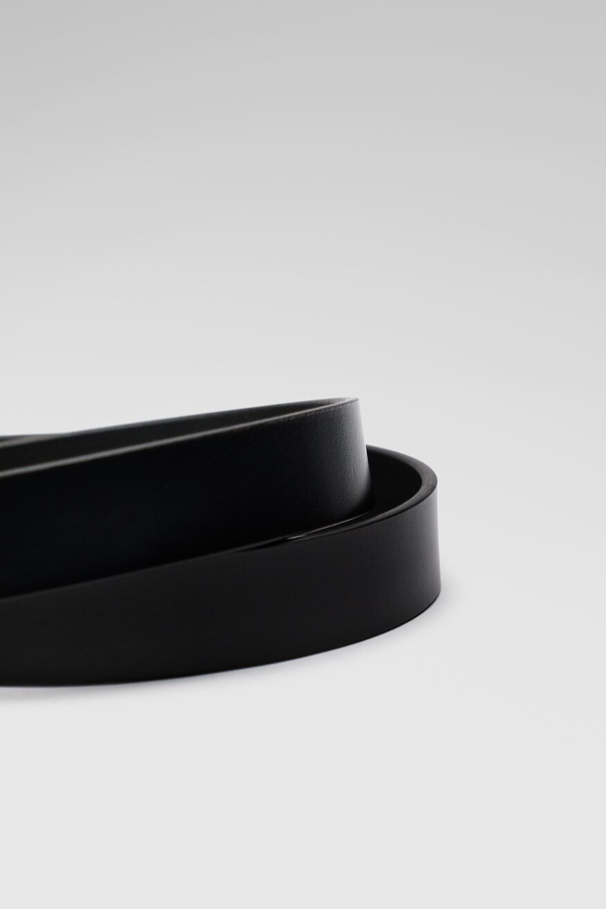 
                Lasocki - Pasek damski skórzany czarny - 5904248971021