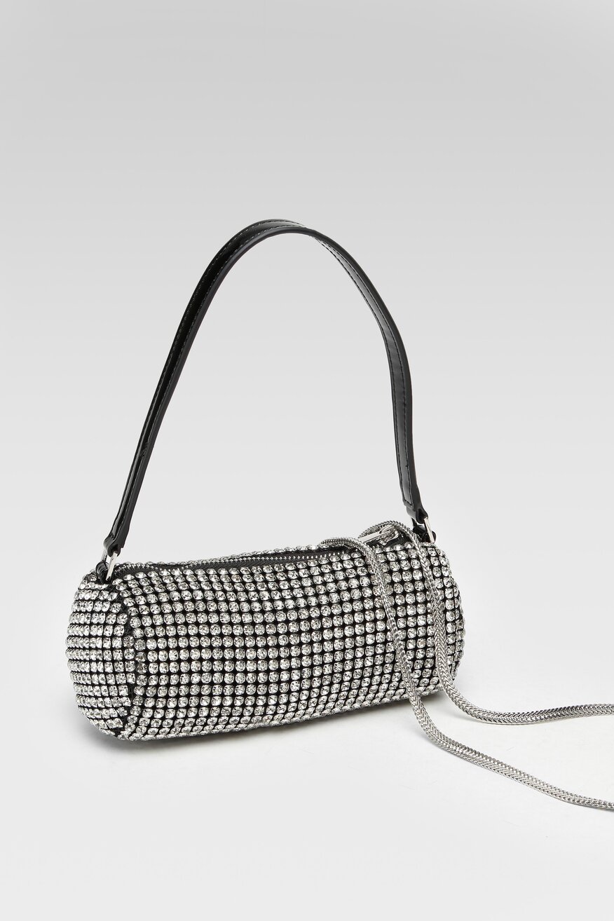 Jenny Fairy - Torebka z aplikacją srebrna - 5904862419589