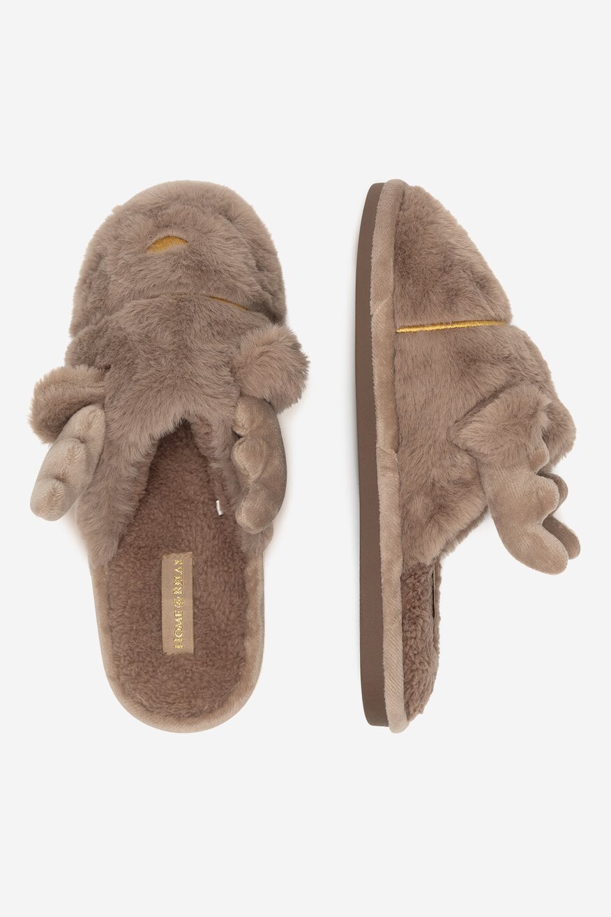 Papuci de casă Home&Relax BEJ ÎNCHIS - 5903419649974