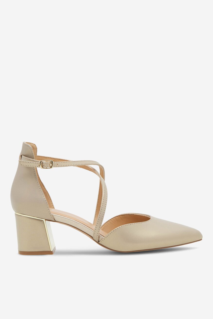 
                Lasocki - Skórzane czółenka - 5905588301097