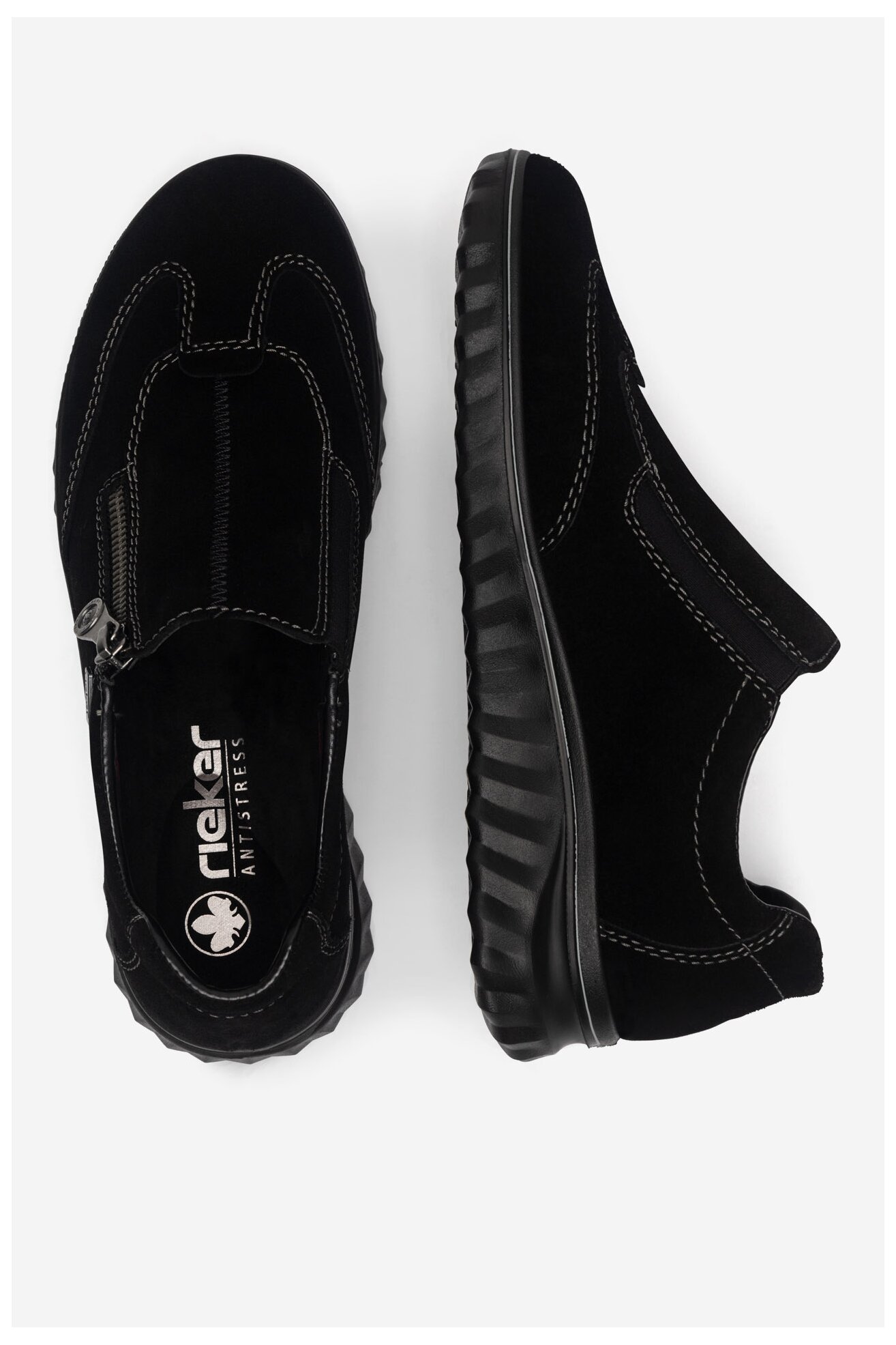 Półbuty Rieker 59071-00 Czarny