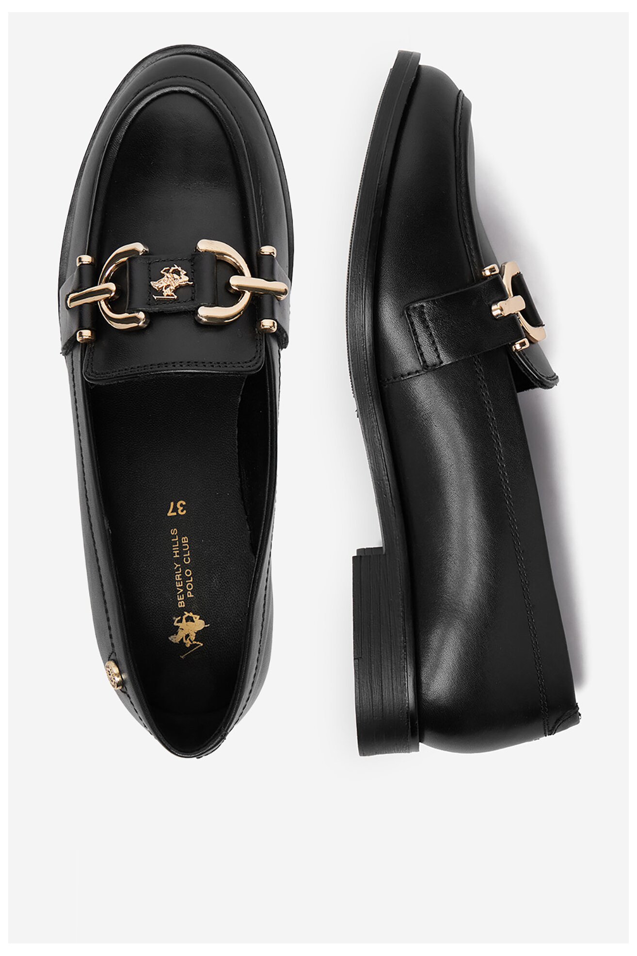 Mokasyn Beverly Hills Polo Club EO-WI16-STUFF-01 Czarny