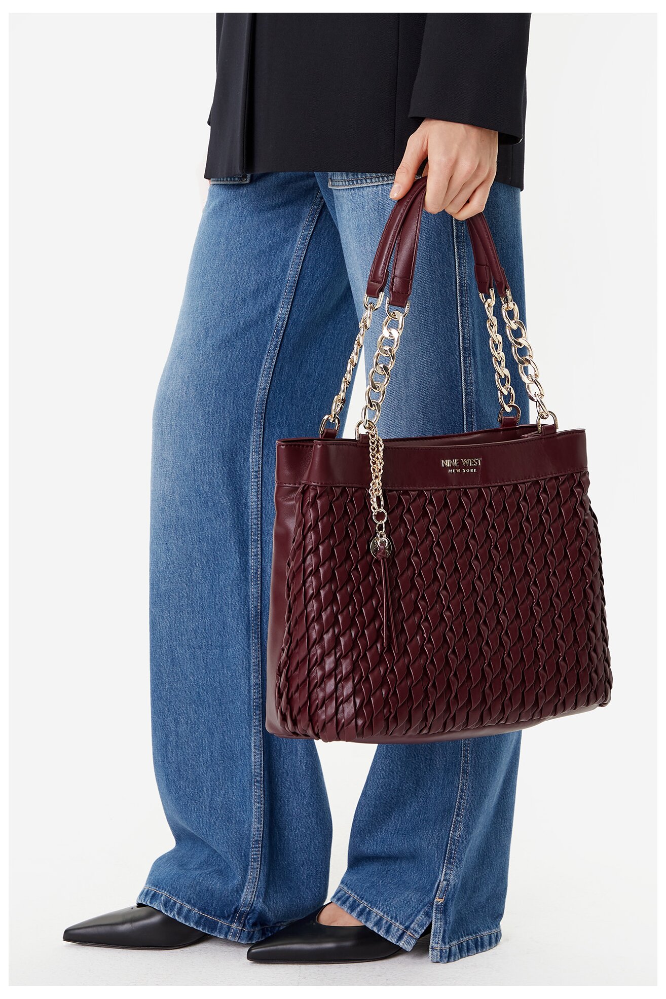 Kézitáska NINE WEST CEO-DAKOTA-II-LDA8007 BORDÓ