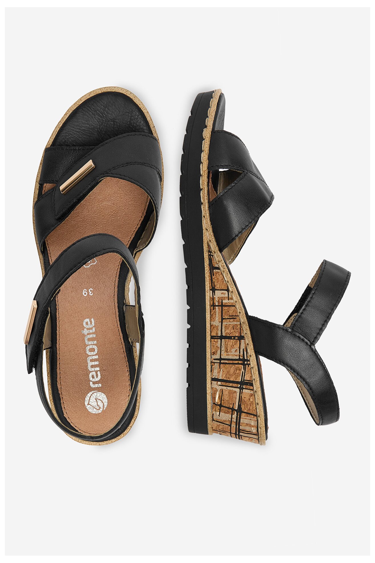 Sandały Remonte CEO-R6266-00 Czarny