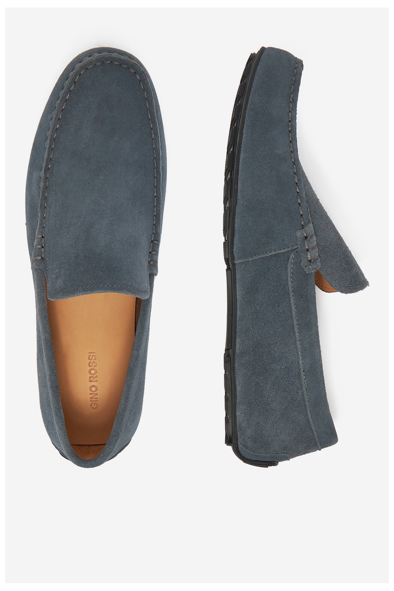 Mokasyn Gino Rossi LUIGI-01 124AM Szary ciemny