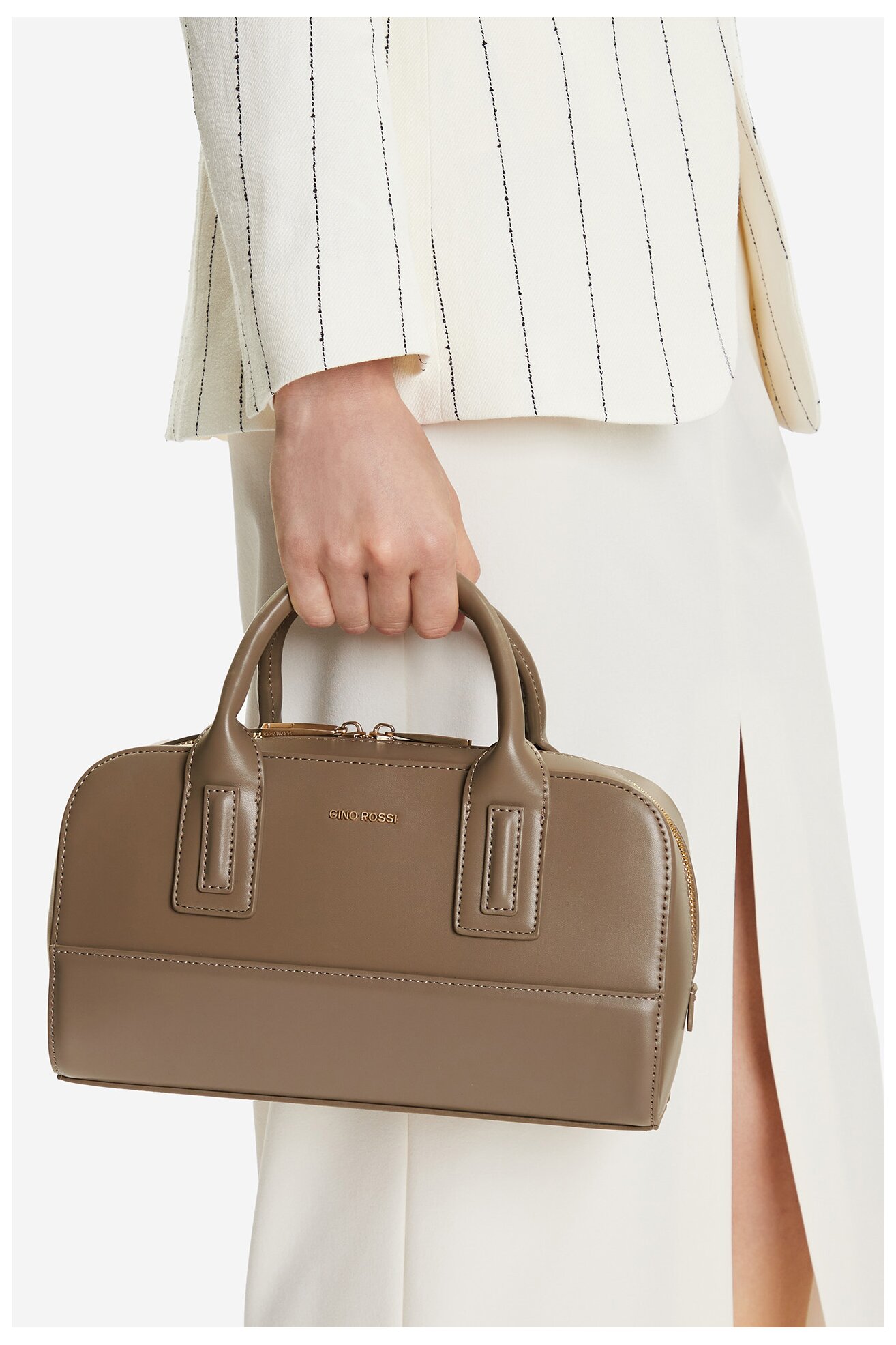 Kézitáska Gino Rossi CEO-INES-LX10148 TAUPE