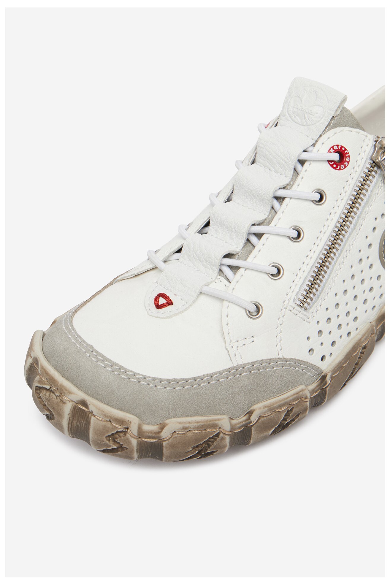 Półbuty Rieker CEO-L0355-80 Biały