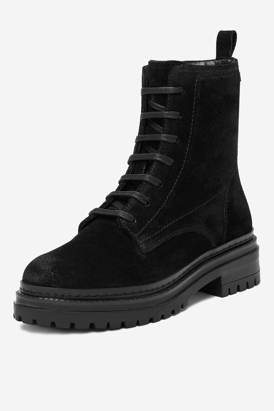 U.S. POLO ASSN. - Skórzane trzewiki z suwakiem - 5906751491744