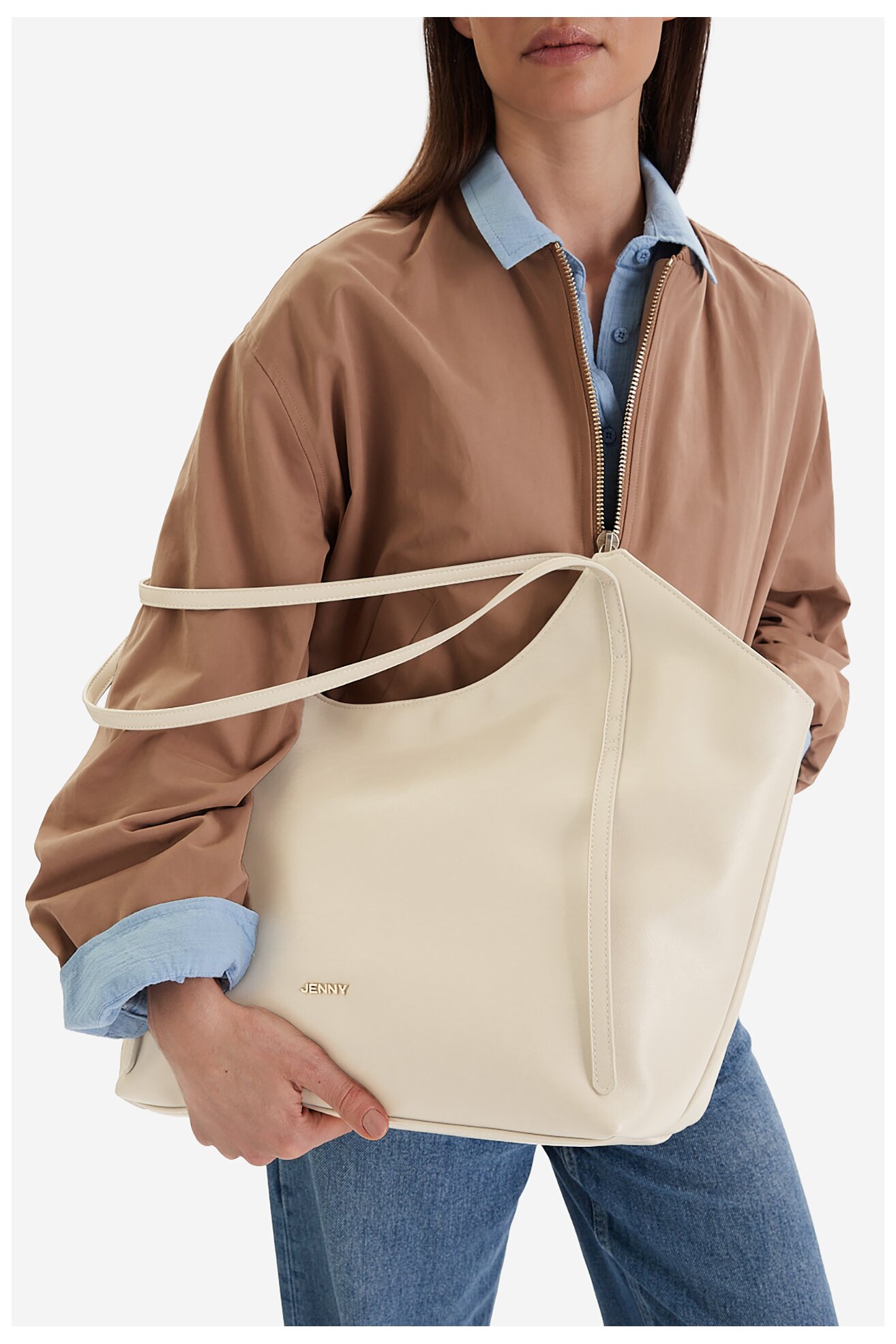 Kézitáska Jenny CEO-JNY-L-005-09 CSONTSZÍNŰ