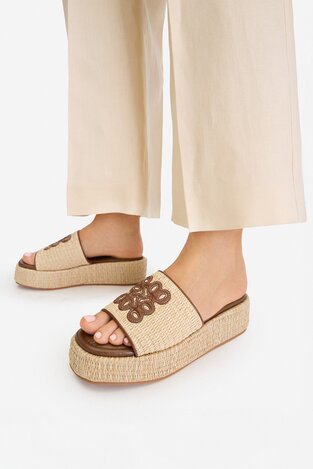 Шльопанець NINE WEST EO-259-8201 БЕЖЕВИЙ