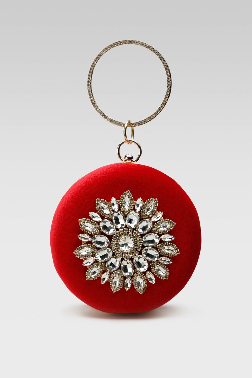 Jenny Fairy - Torebka z aplikacją czerwona - 5904862137490