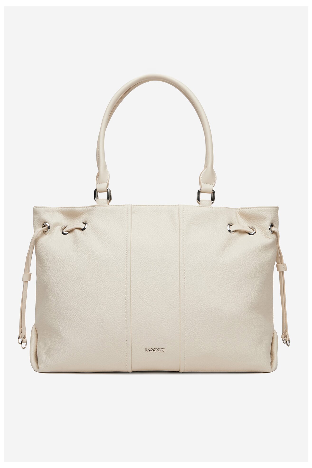 Kézitáska Lasocki LSK-X-001-07 CSONTSZÍNŰ