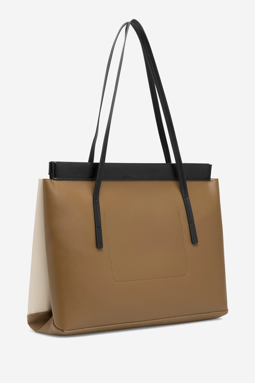 Gino Rossi - Duża torebka shopper skórzana - 5905588539926