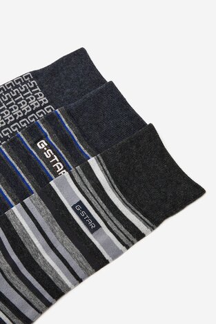 Шкарпетка G-STAR RAW AS_G-STAR_W_047_SS25 (3-PACK) МІКС