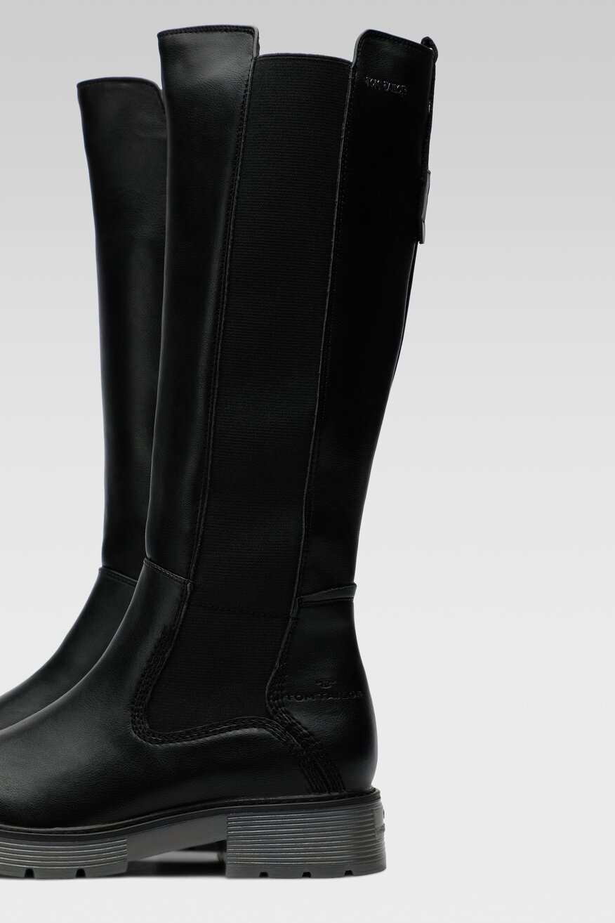 Tom Tailor - Kozaki z wysoką cholewką - 5904862063225