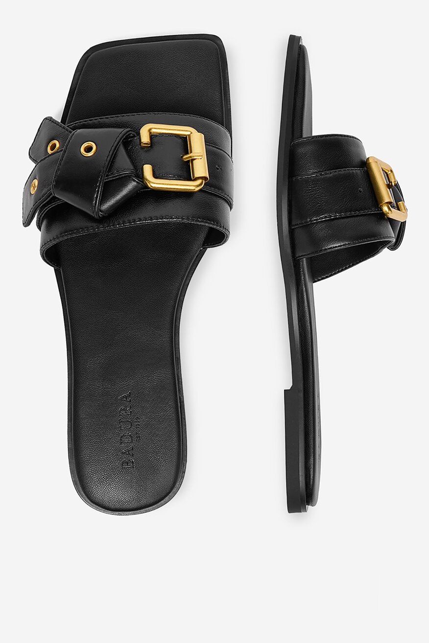 Badura - Klapki skórzane - 5906751818220