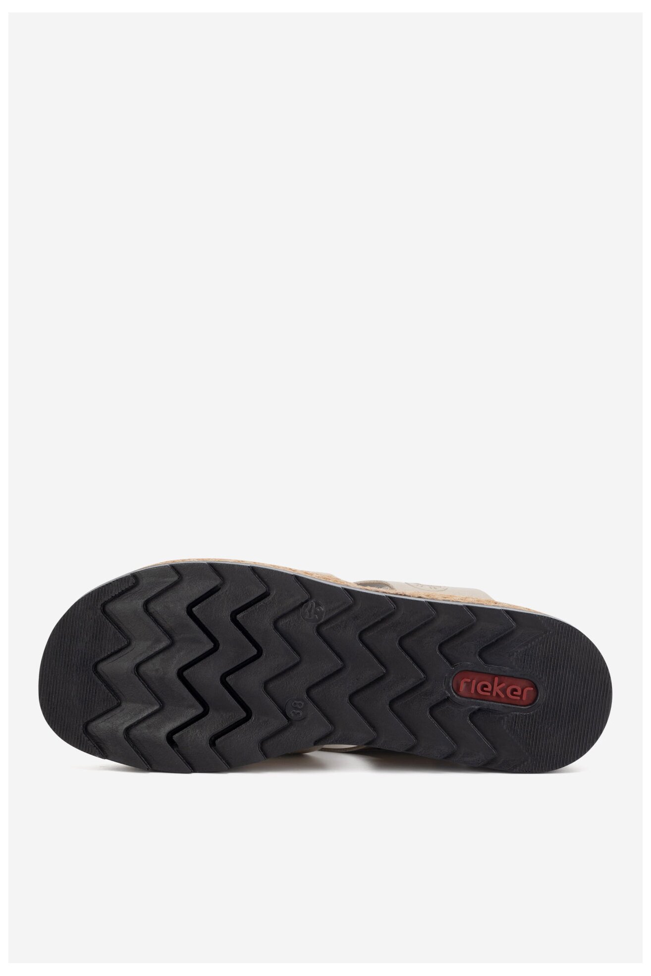 Klapki Rieker V7989-62 Beżowy