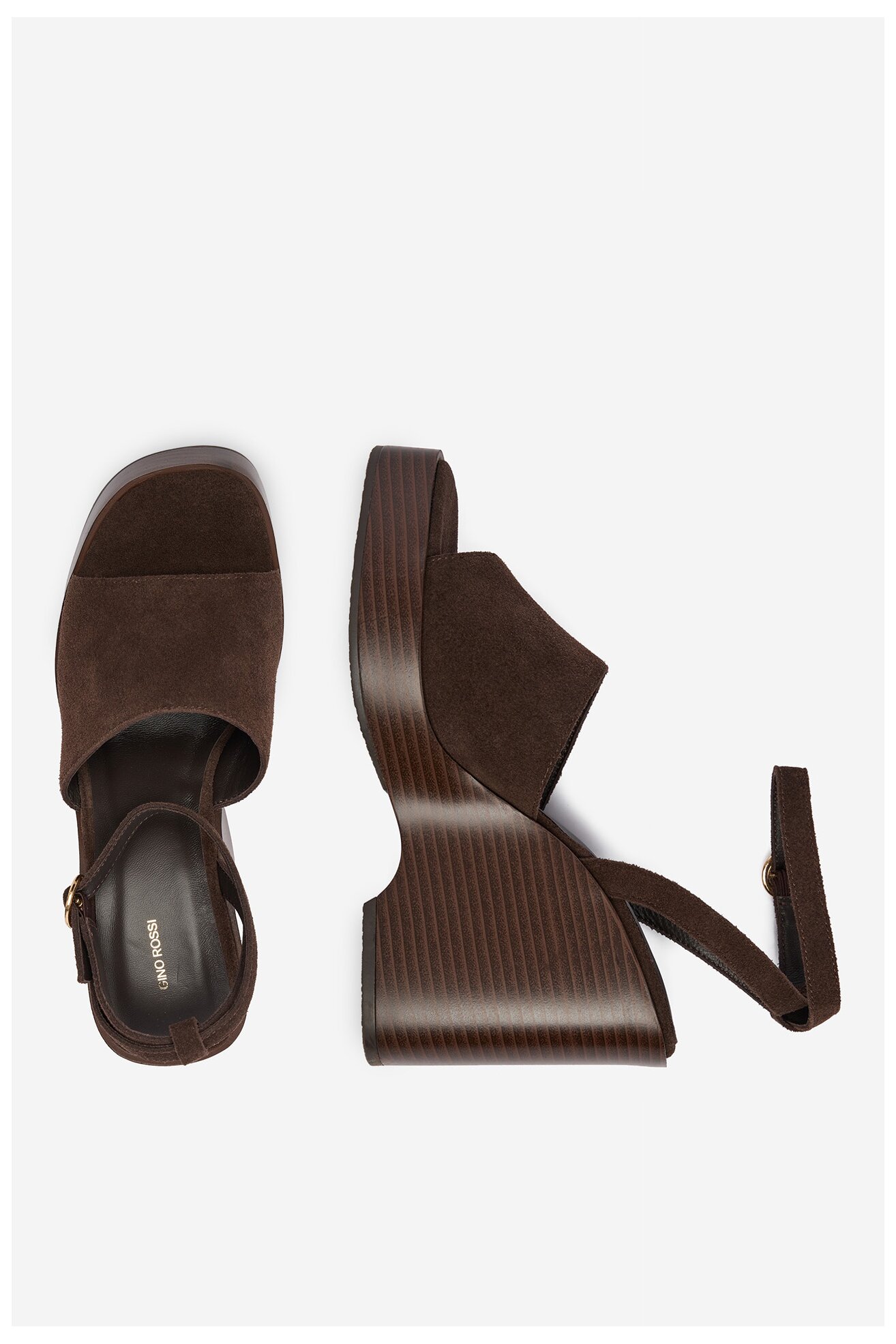 Sandały Gino Rossi C-LZRL1396-2 Brązowy